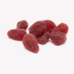 Crystallized strawberry candied