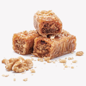 Baklava with walnut and honey