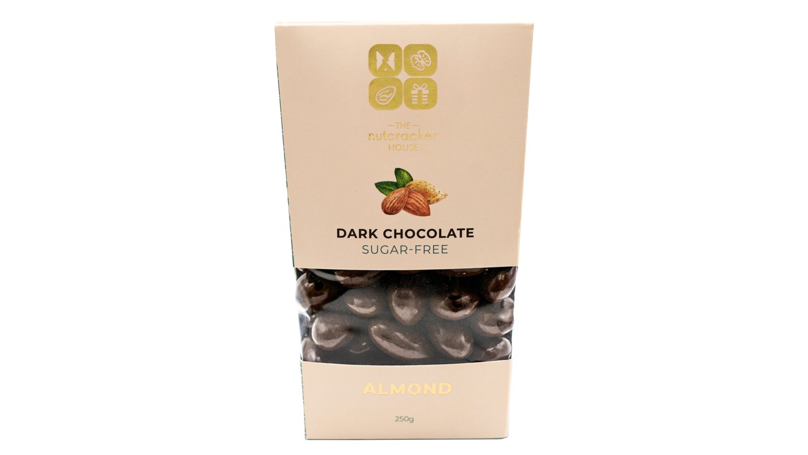 Dark Chocolate with Almonds - Sugar Free, 250g