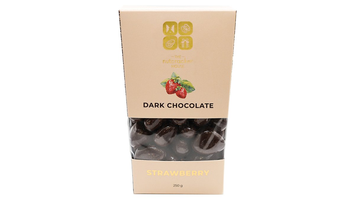 Dark Chocolate with Strawberry, 250g