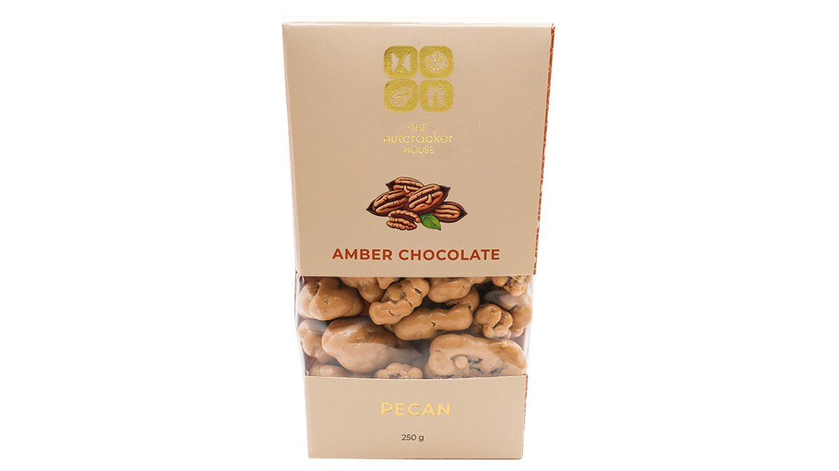 Amber Chocolate with Pecan, 250g