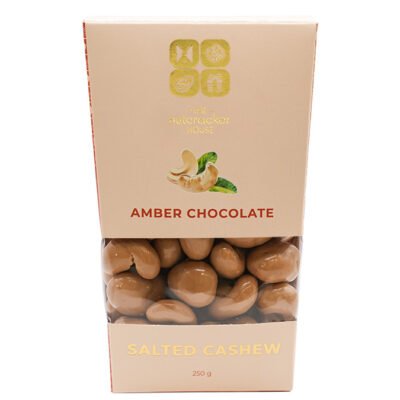 Amber Chocolate with Salted Cashew, 250g
