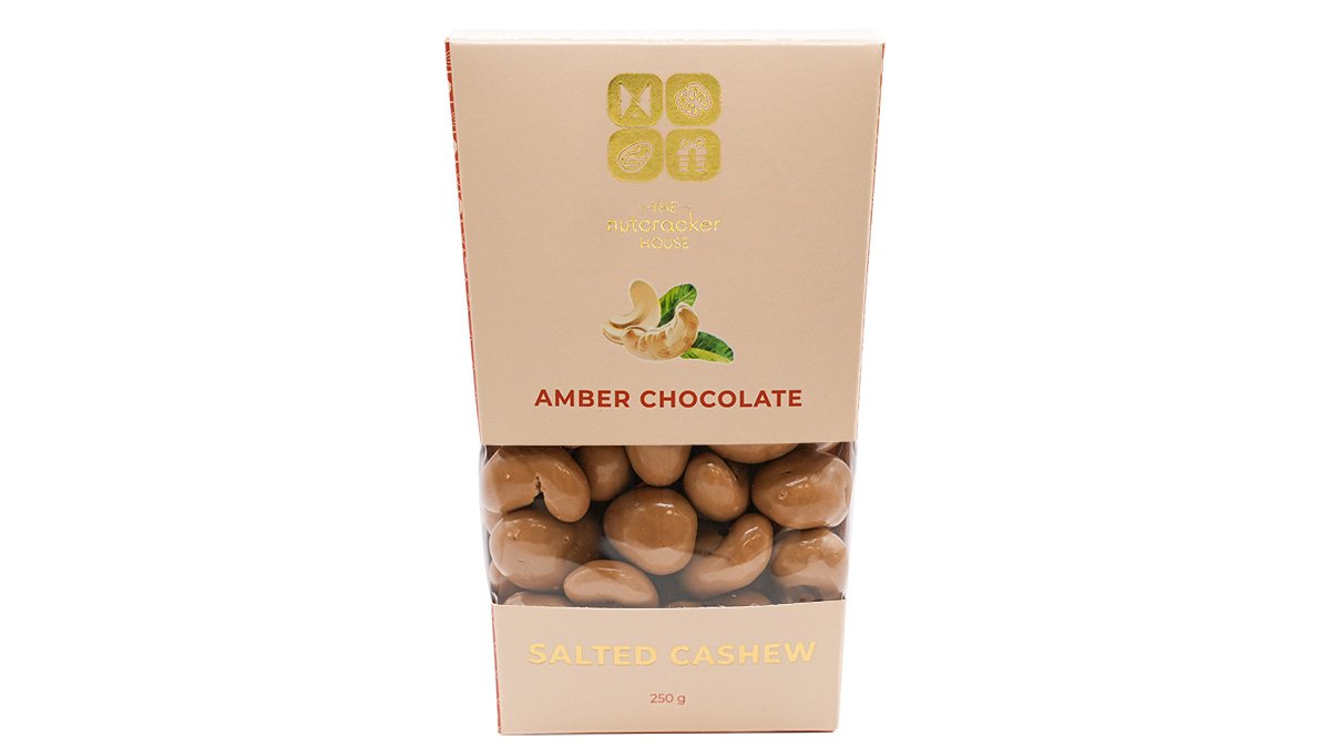 Amber Chocolate with Salted Cashew, 250g